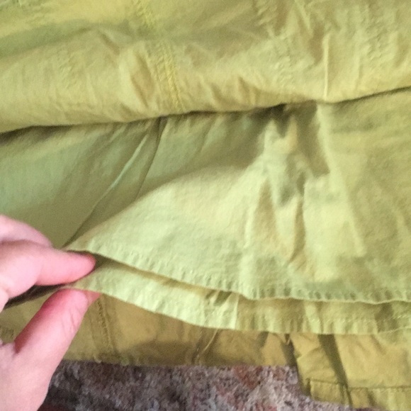 Boho Lime Green Prana Skirt - Picture 4 of 4